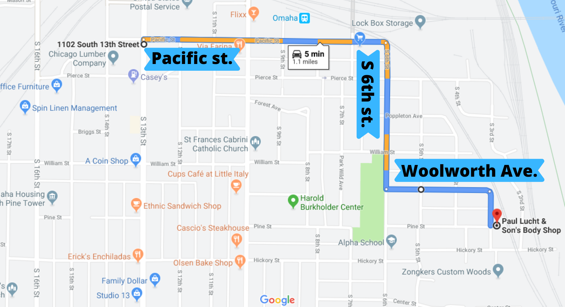 PLBS Truck Route PLBS Truck Route